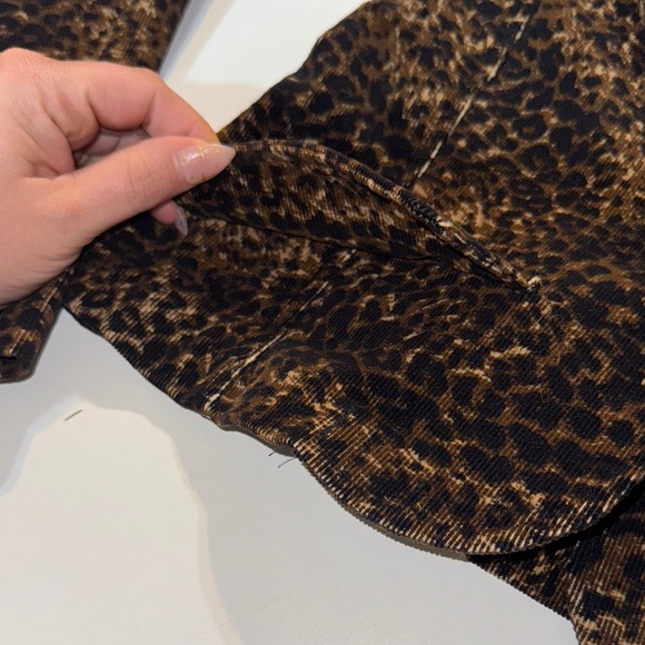 Y2K Leopard Print Women's Blazer Jacket‎ - Picture 4 of 5